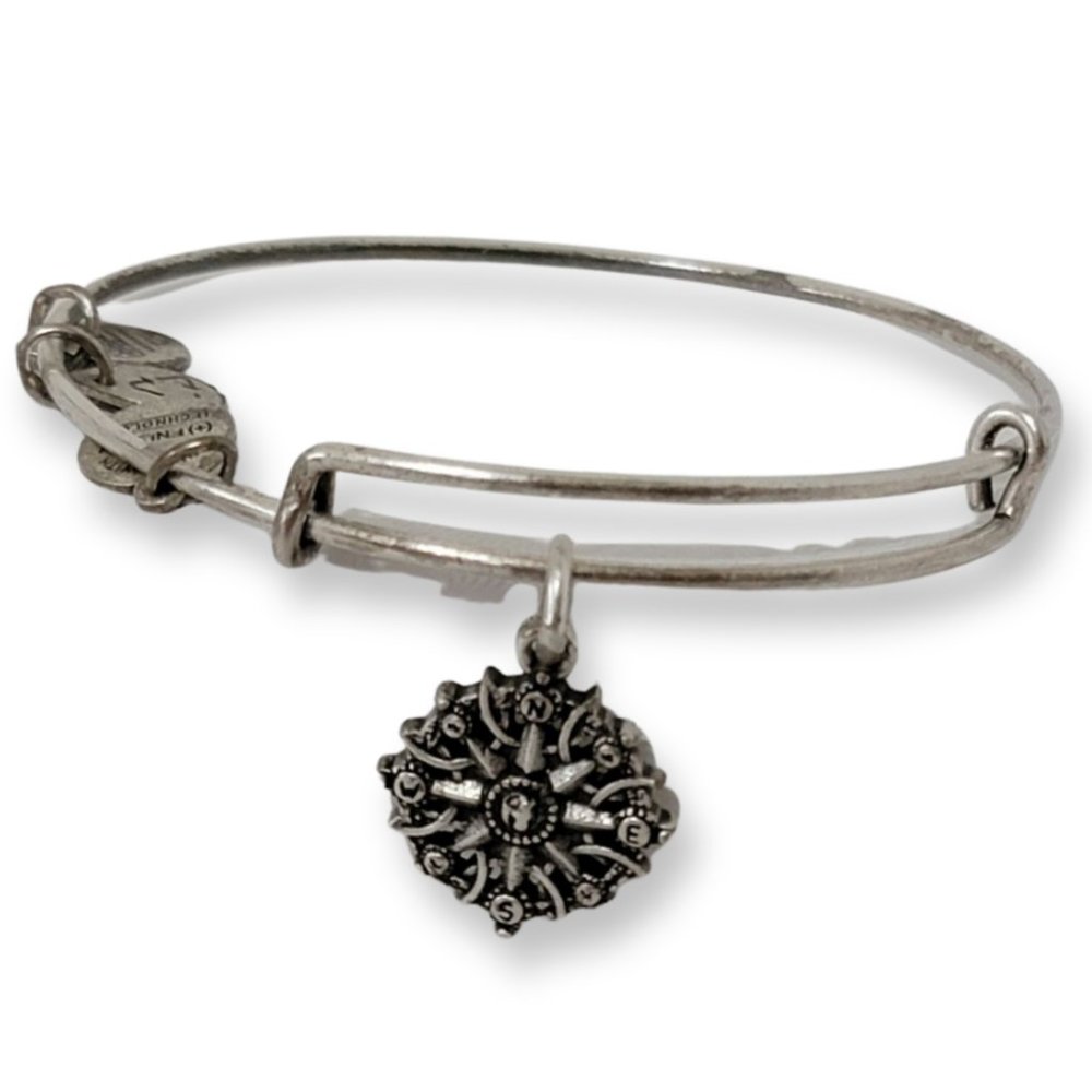 Alex & Ani Silver Tone Compass Bracelet